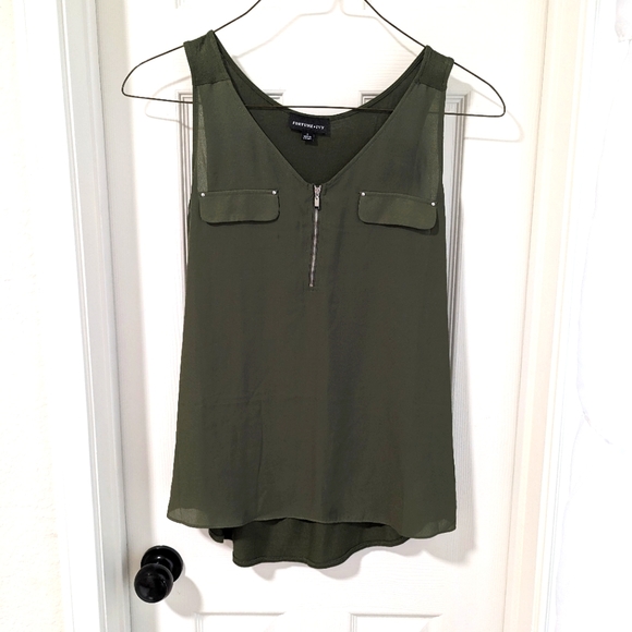 FORTUNE + IVY Tops - 3/$10 FORTUNE + IVY Lola Mixed Material Blouse